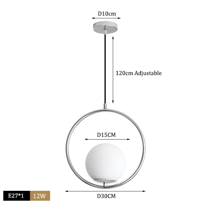 Modern Glass Ball Pendant Lights