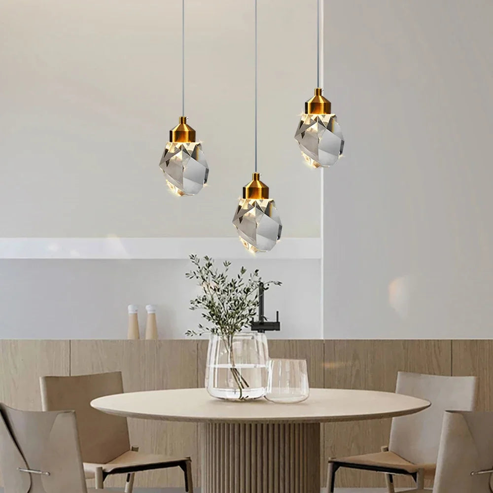 Nordic LED Crystal Hanging Lamp