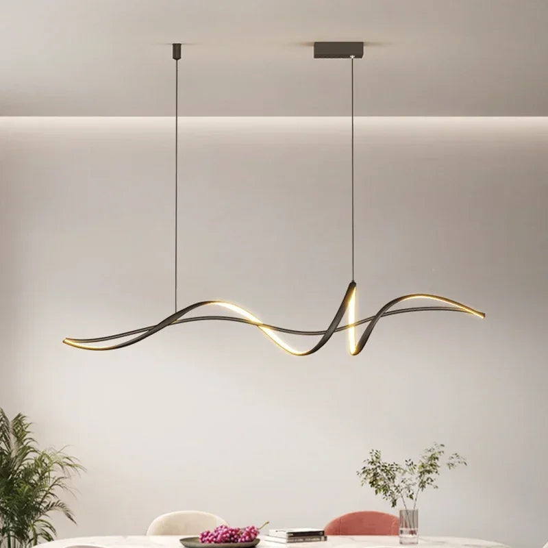 Nordic Minimalist Led Pendant Lights for Table Office Dining Room Decor Designer Ceiling Chandeliers Lighting Luster Fixture