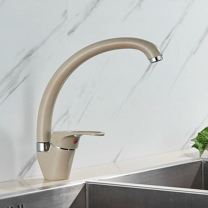 Senlesen Kitchen Sink Faucet Brass 4 Colors Single Handle Hot Cold Water Mixer Tap Sprayer Nozzle Mounted Para Kitchen Faucets
