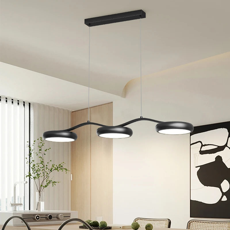 Simple LED Chandelier Living Room Dining Room Kitchen Dining Room Office Chandelier Modern Home Indoor Decoration Lighting Lamps