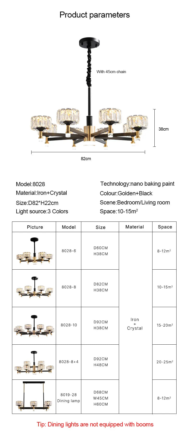Nordic LED Luxury Living Room in Gold and Black