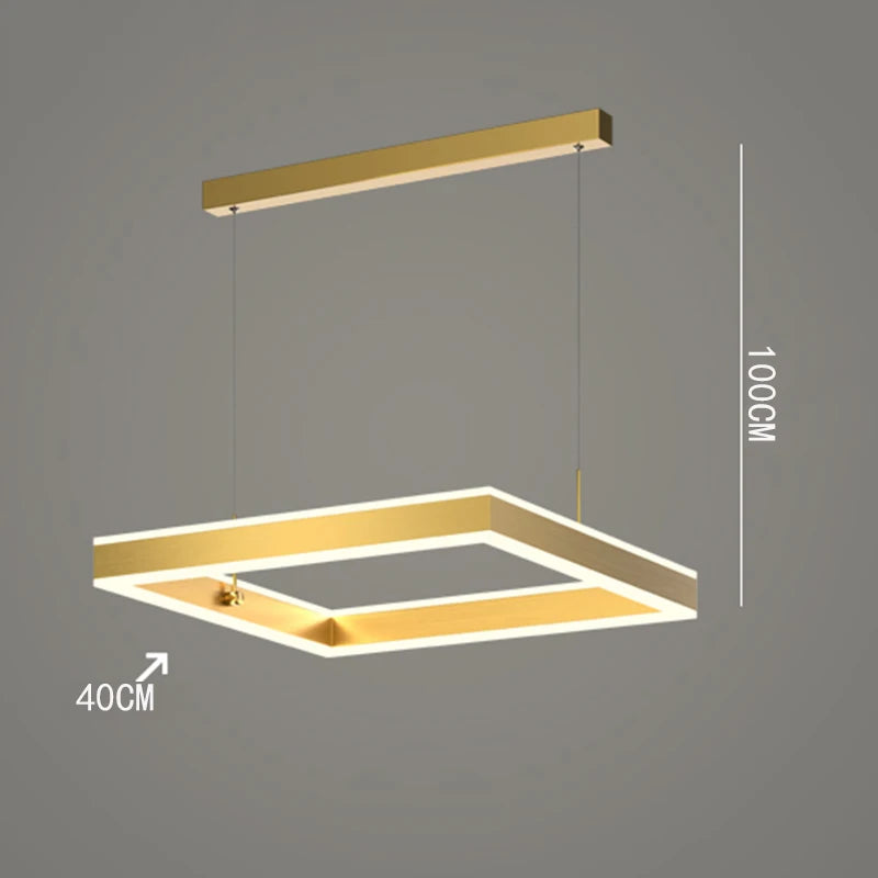 Nordic Square Tiered Chandelier
