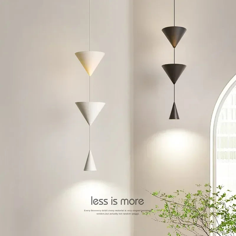 Hanging Lamp Decoration for Living Room US Plug Long Wire Design Led Pendant Lights Geometric Pendant Bedside Light Fixture