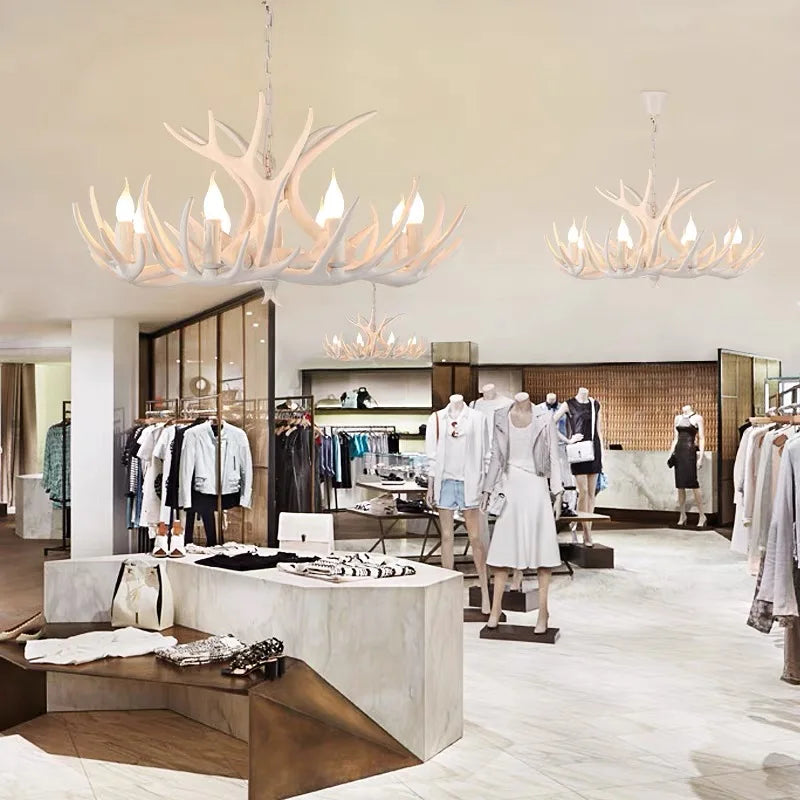 American Antler Pastoral Chandelier