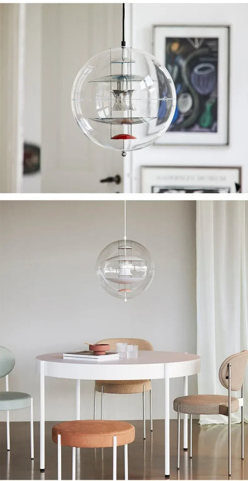 Danish Personality Spherical Planet Lamp Creative Nordic Cafe Tea Restaurant Bar Designer Chandelier