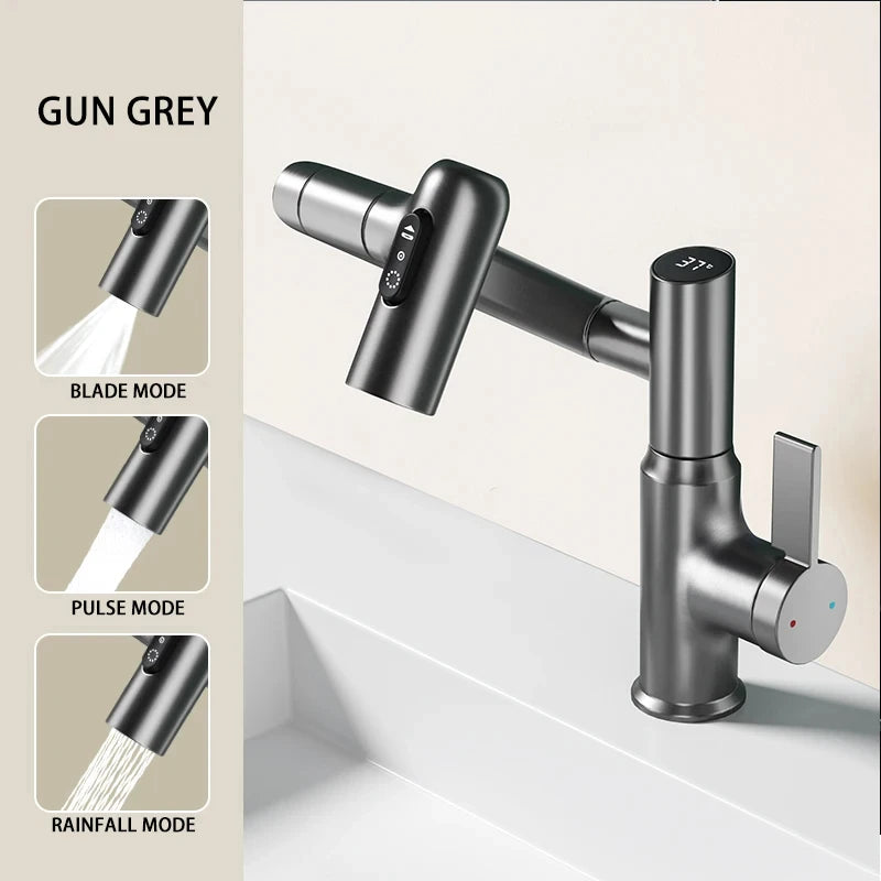 Digital Display LED 360 Rotation Basin Faucet