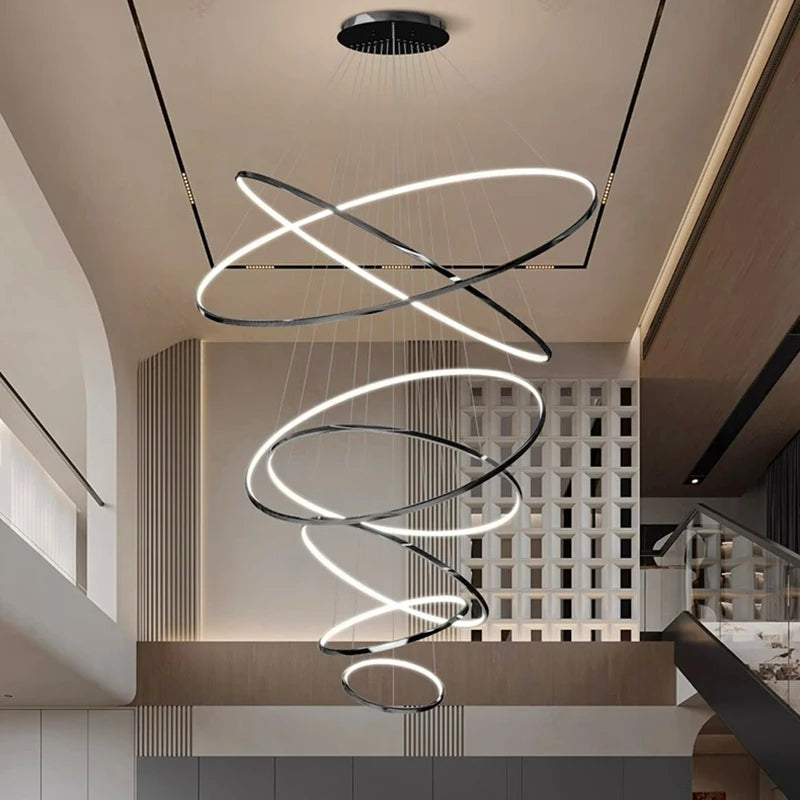 Nordic Stainless Steel Chandelier