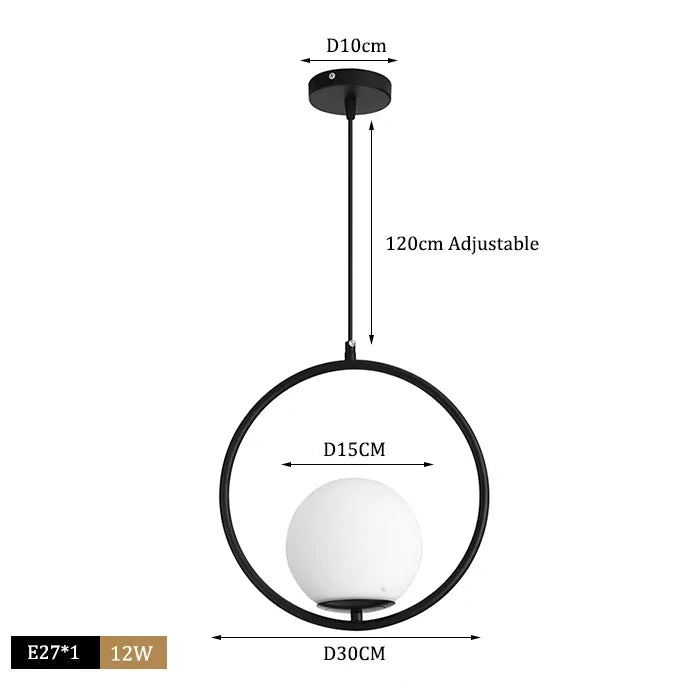 Modern Glass Ball Pendant Lights