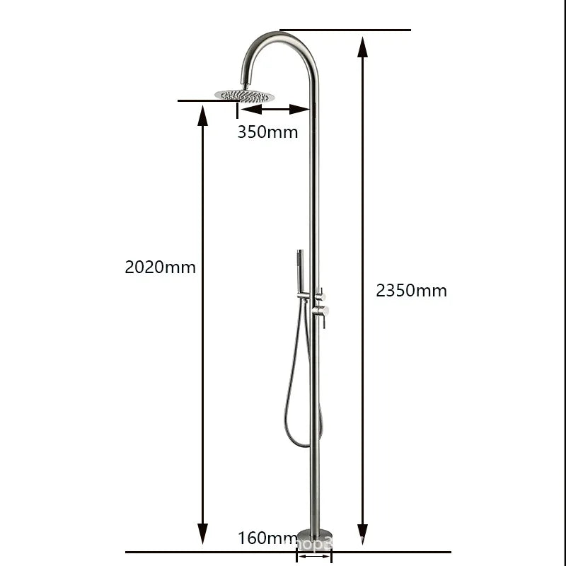 Outdoor Rainfall Shower Column