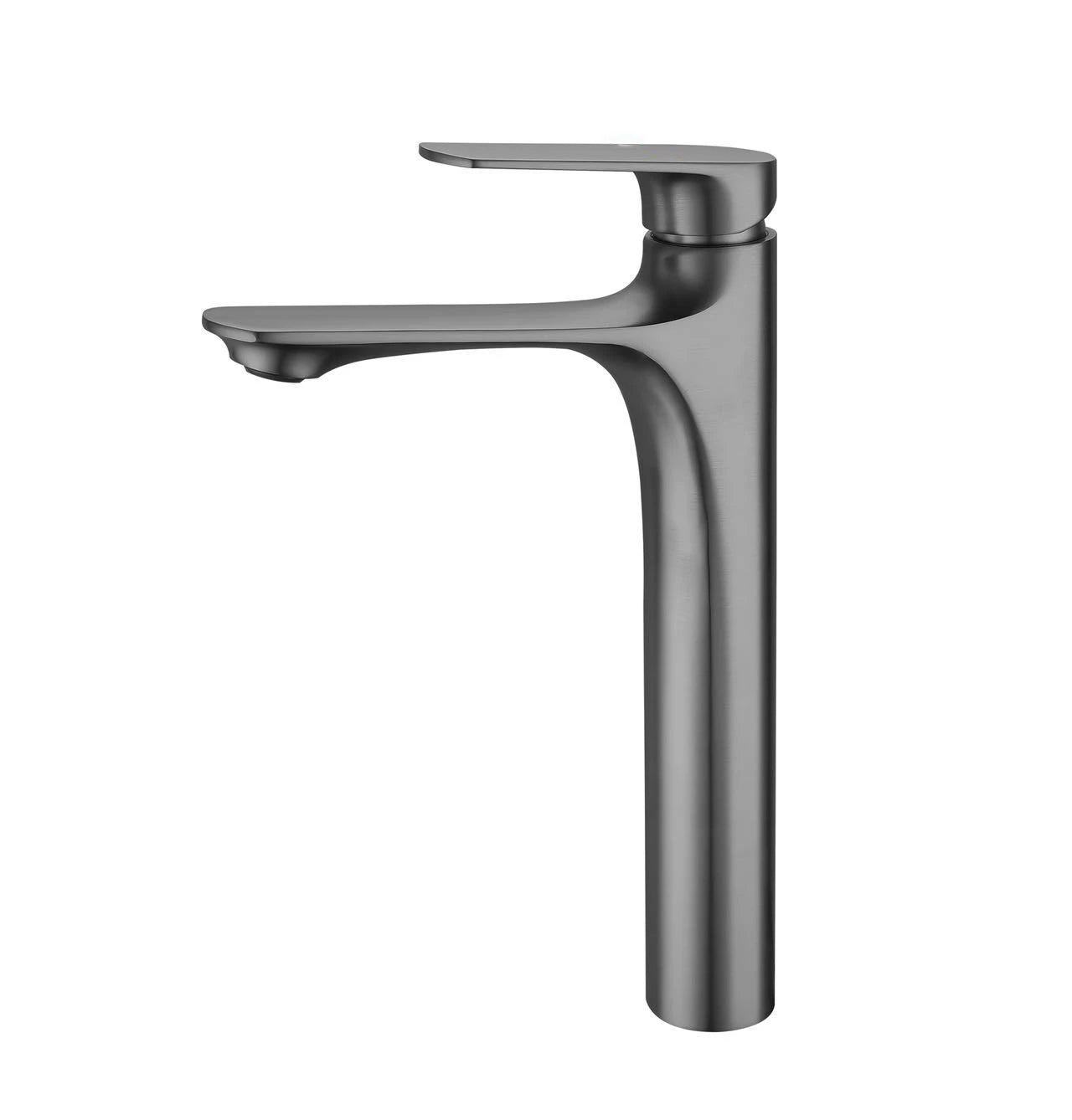 YCRAYS Brass Water Plating Gray Bathroom Sink Faucet Single Handle Brushed Gold Deck Mounted Wash Basin Tap Hot And Cold Mixer