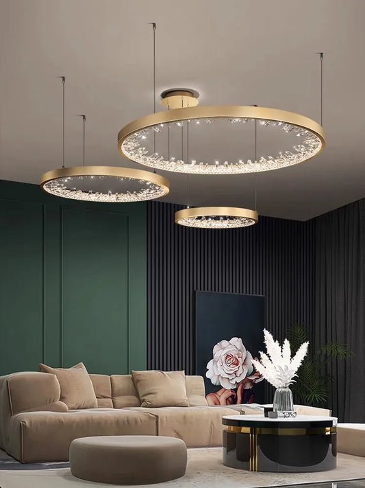 Modern Circle Rings Led Ceiling Chandelier