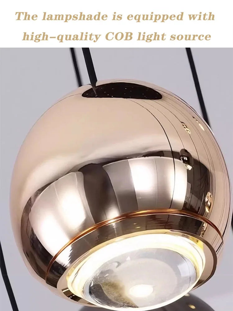 Pendent Lamp Stairs Chandelier lighting Living room Modern Pendant Lights for Kitchen Island Lustre stairs Hanging Ceiling Lamp