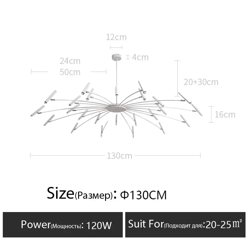 Nordic Chandelier Modern LED 12/24 Adjustable Lights