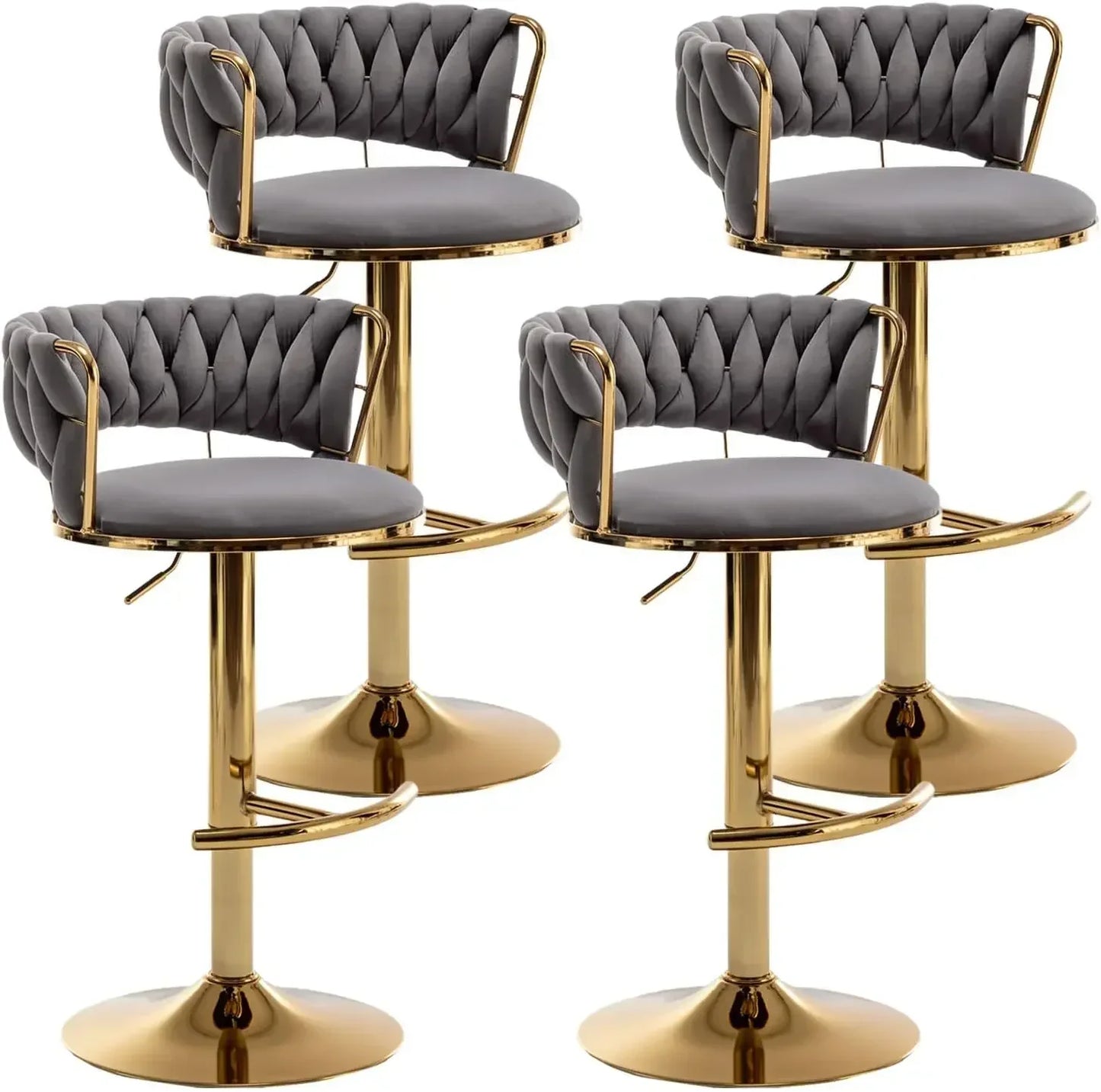 Modern Black Uphosltered Bar Stool