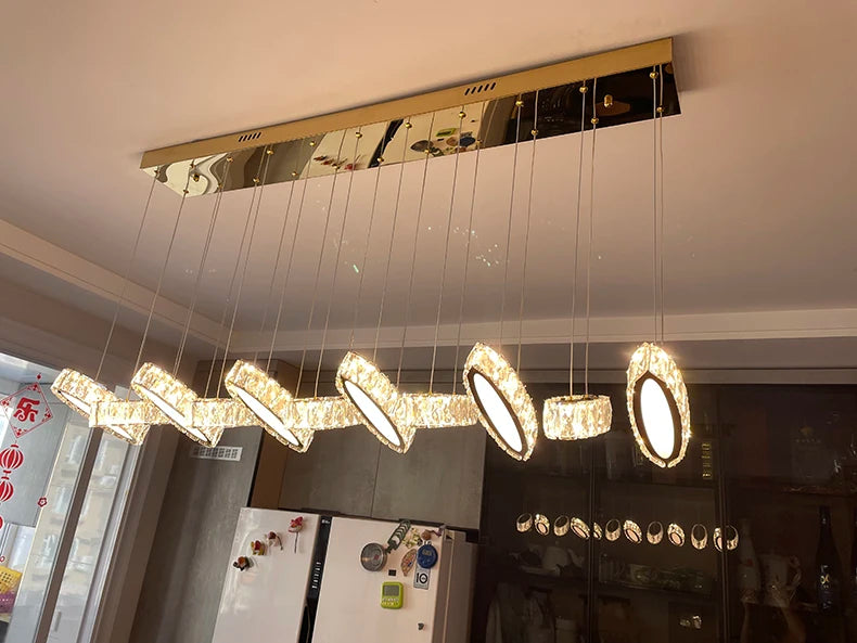 home decorationPendant lights, luxury crystal living room chandelier, dining room Pendant lamp, ceiling light, indoor lighting