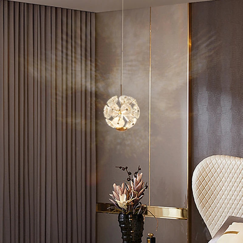 Modern Spiral Crystal Chandelier