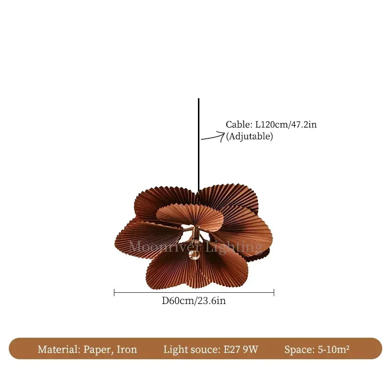 Wabi-Sabi Paper LED Ceiling Lamp