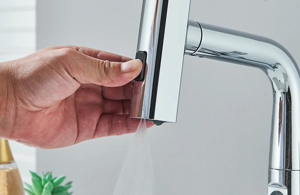 Waterfall Temperature Digital Display Basin Faucet Lift Up Down Stream Sprayer Hot Cold Water Sink Mixer Wash Tap For Bathroom