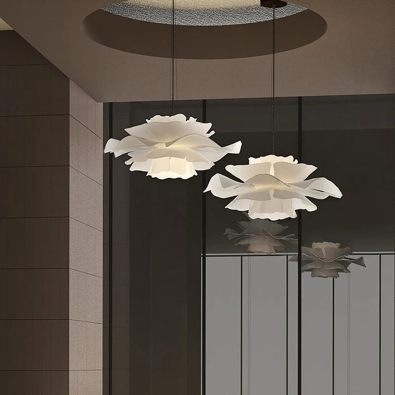 Modern Minimalist Flower LED Wave Pendant Lamp