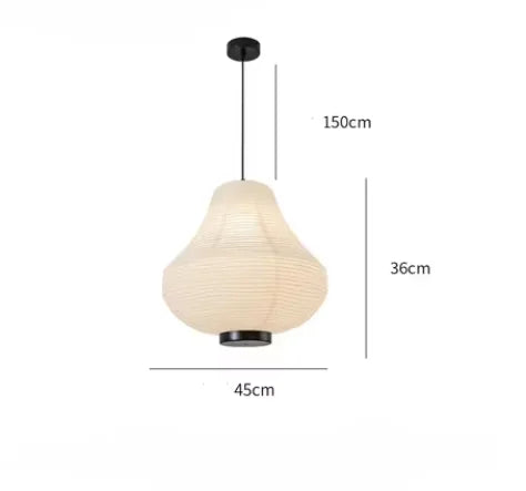 Noguchi pendant light Dining Room Rice paper lantern light for Restaurant Decor kitchen island Wabi-sabi loft shop hanging light