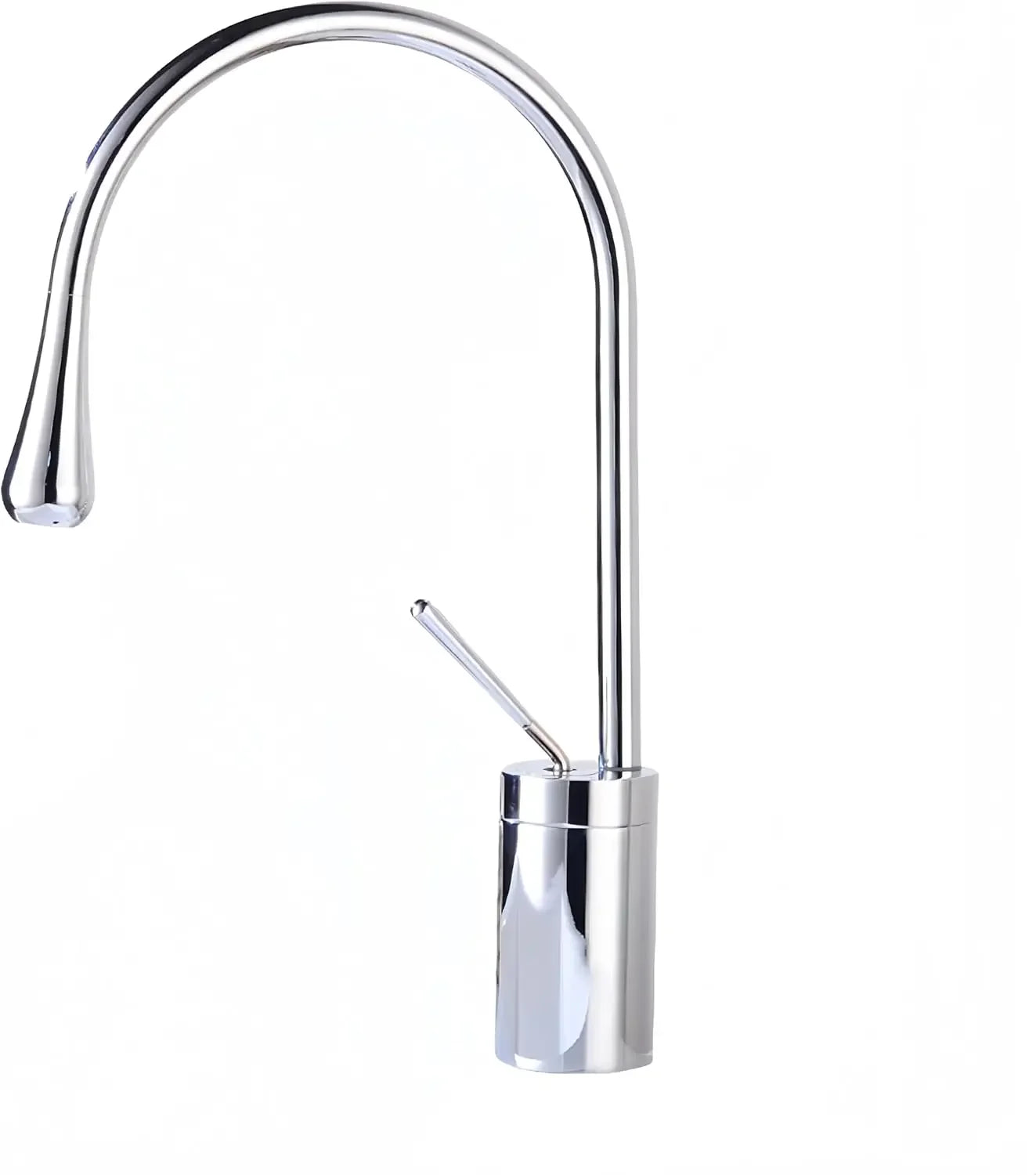Modern Bathroom Faucet High Arc Single Handle Sink Faucet Brass Washbasin Hot and Cold Water Faucet with Hose Accessories