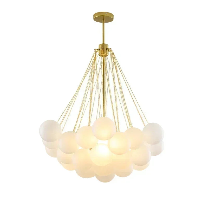 37 Glasses Bubble Nordic Frosted Chandeliers