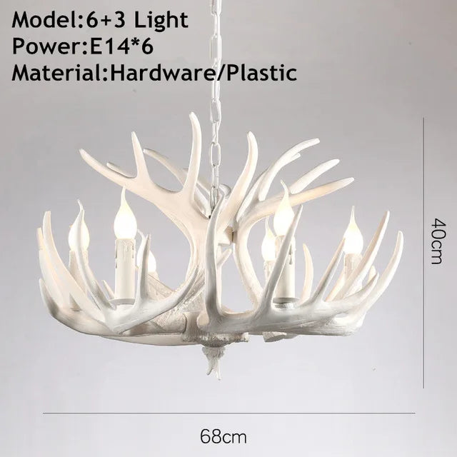 American Antler Pastoral Chandelier