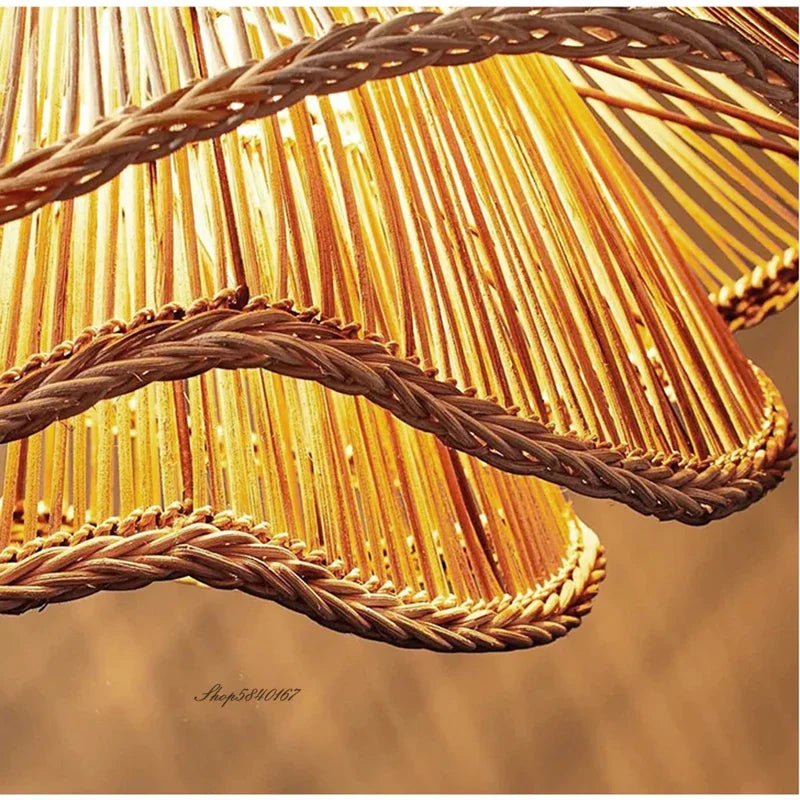 Creative Multi-level Rattan Lamp Nordic Designer Pendant Lights