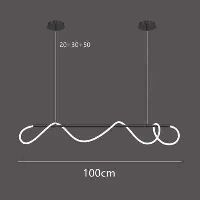 Nordic LED Long Hose Chandelier