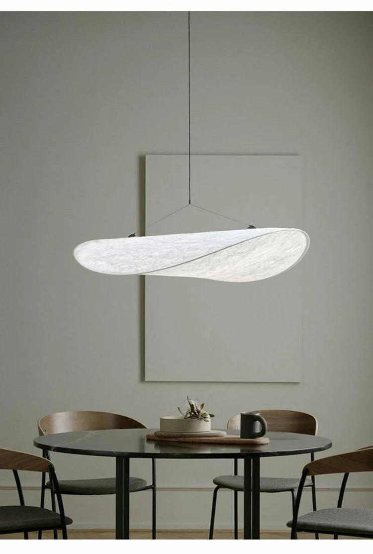 Modern LED Silk Pendant Lamp Nordic Creative Ceiling Pendant Restaurant Living Room Lighting Home Decoration Fabric Pendant Lamp