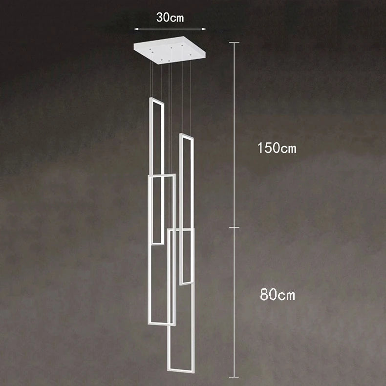 Modern Stair chandelier Nordic light luxury simple Ceiling lamps hanging light led chandeliers for the living room indoor light