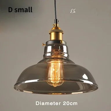 Nordic American Style Country Simple Industrial Vintage Glass Chandelier Creative Living Room Restaurant Bar Light Fixture