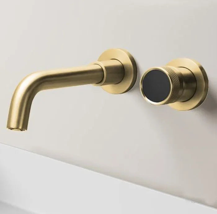Black Brass Bathroom Faucet Hidden with Intelligent Digital Display