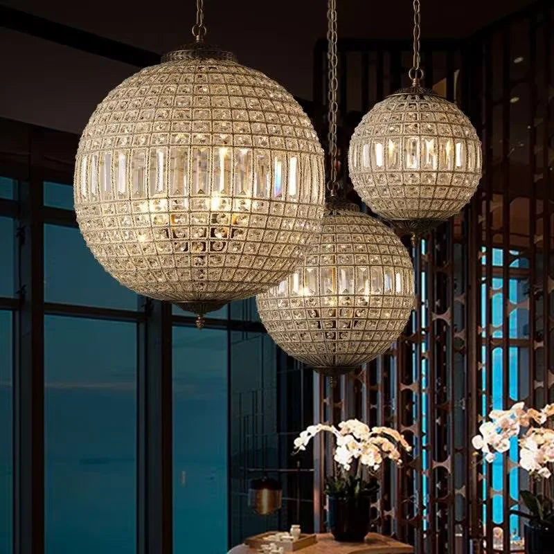 Tanaro Pendant Lamp Retro Vintage Royal Empire crystal light E27 For Living Room Bedroom Bathroom Hotel dining hanging lights
