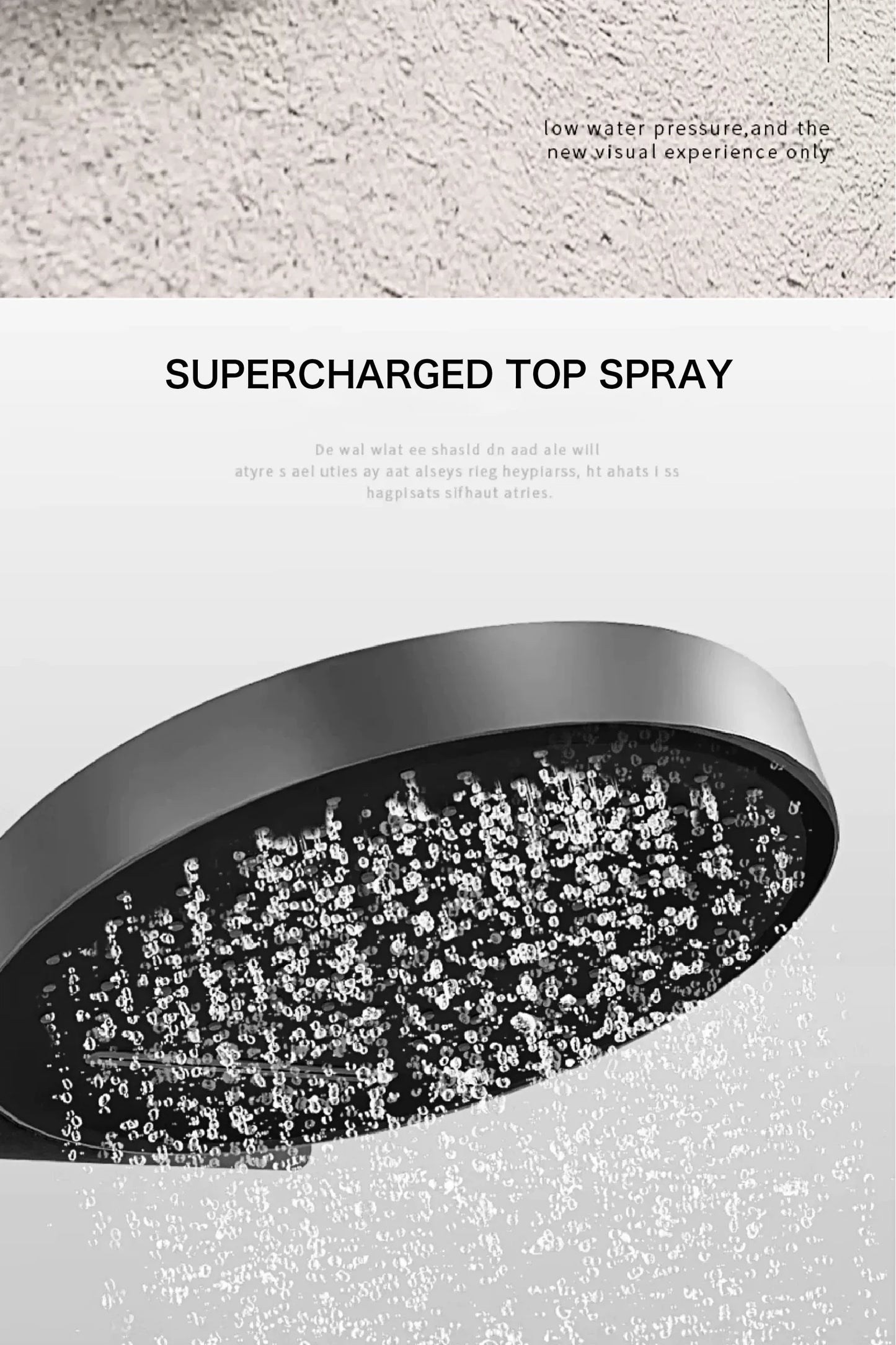 Luxury round gun gray brass shower system intelligent digital display with four functions cold and hot dual control shower Tap