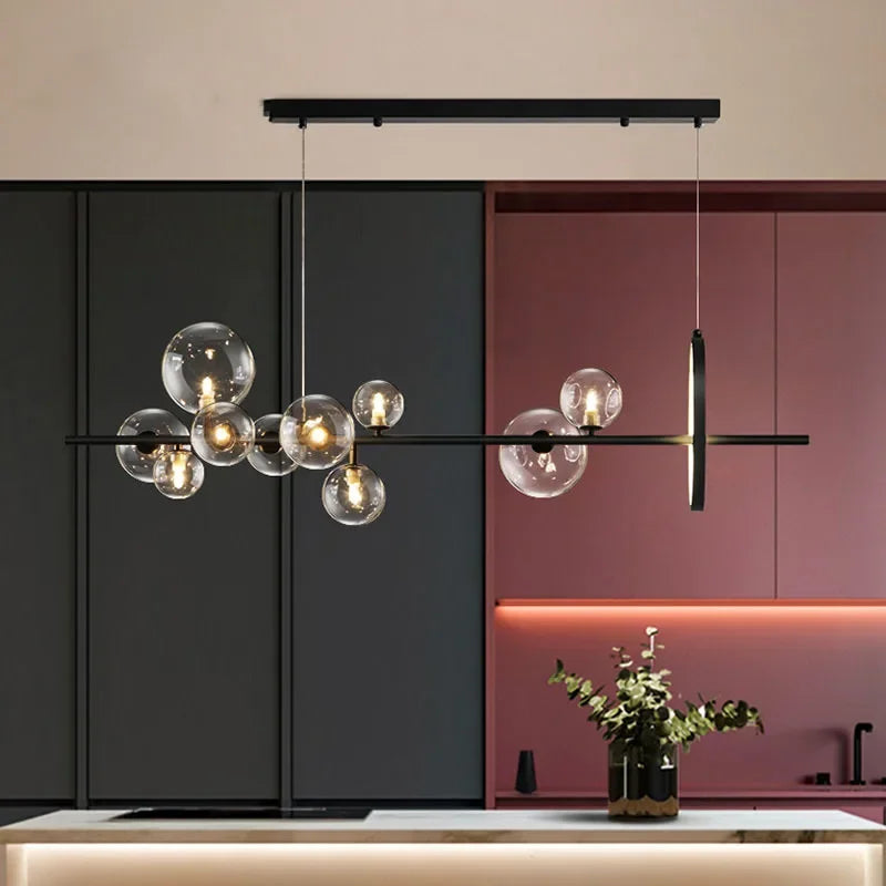 Modern Glass Ball Led Pendant Lights