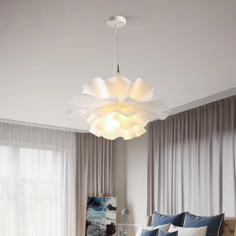 Modern Minimalist Flower LED Wave Pendant Lamp