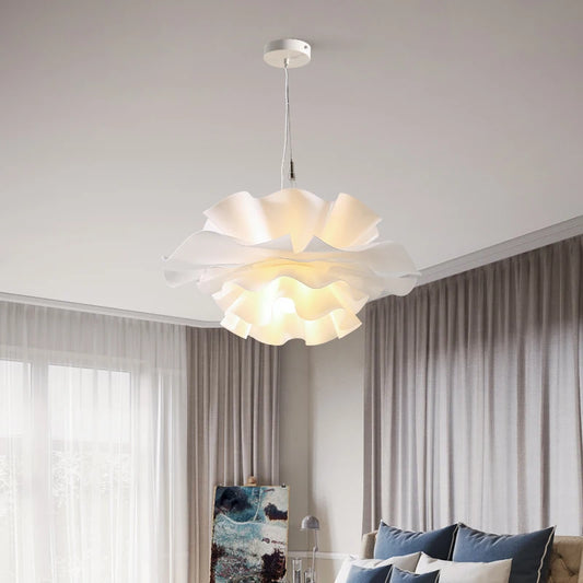 Modern Minimalist Flower LED Wave Pendant Lamp