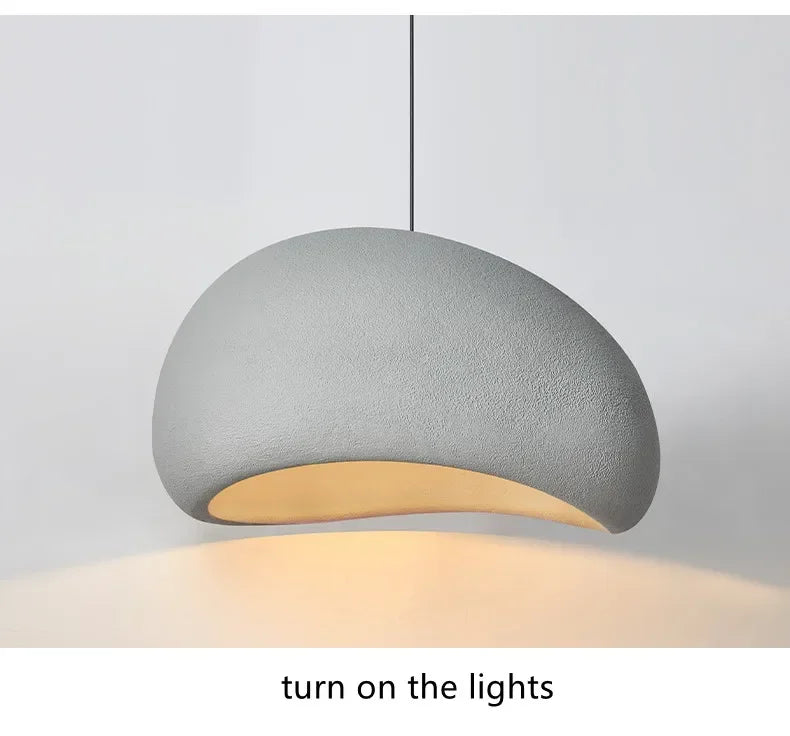 Japanese Wabi-sabi Style Living Room Chandeliers Dining Room Bar Lights Nordic Designr Curve Pendant Lights LED Home Decoration