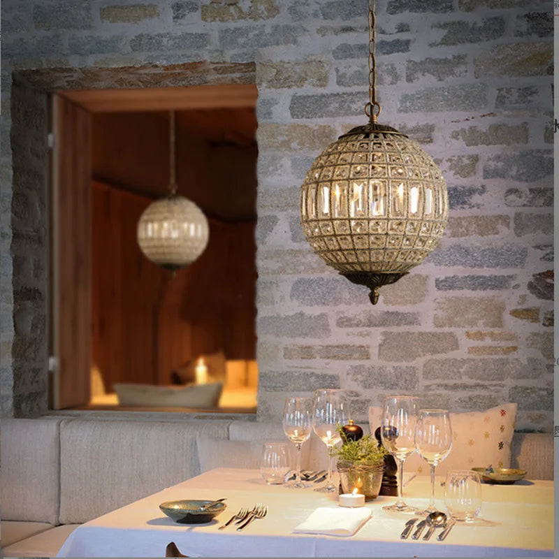Tanaro Pendant Lamp Retro Vintage Royal Empire crystal light E27 For Living Room Bedroom Bathroom Hotel dining hanging lights