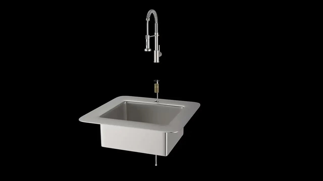 Spring Brushed Nickel Kitchen Faucet Deck Mounted Mixer Tap 360 Degree Rotation Stream Sprayer Nozzle Kitchen Sink Hot Cold Taps