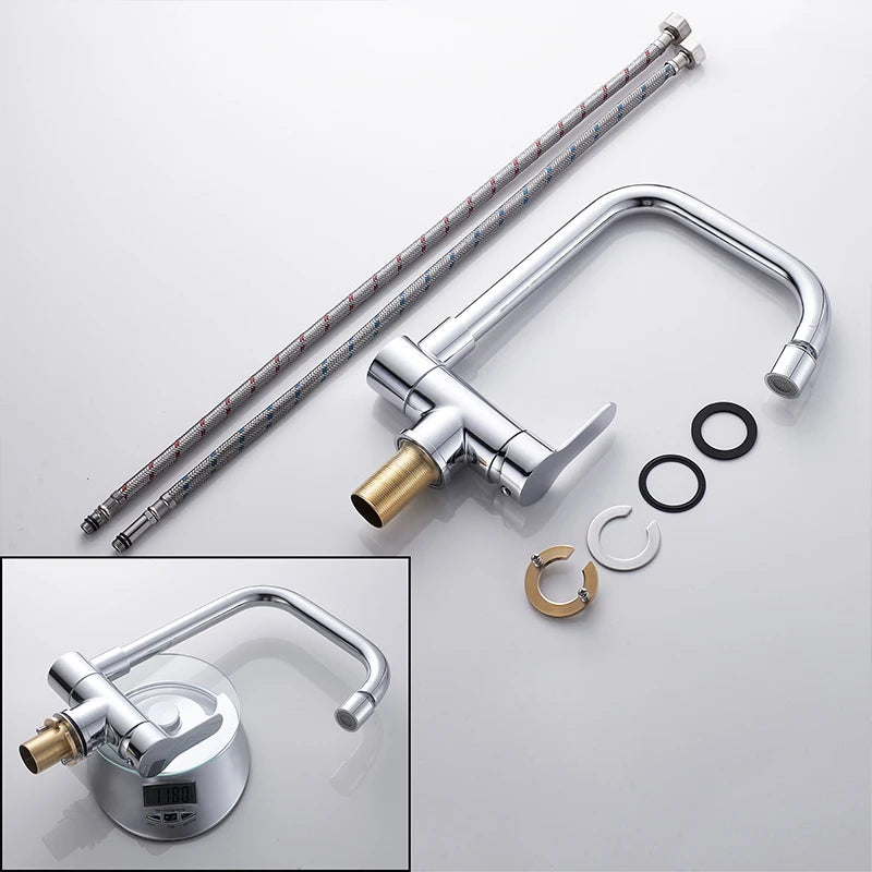 Deck Mounted Black Kitchen Faucets Pull Out Hot Cold Water Filter Tap for Kitchen Two Ways Sink Mixer Kitchen Faucet EL9005
