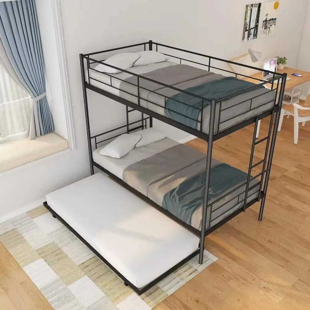 Twin Over Twin Bunk Bed with Trundle