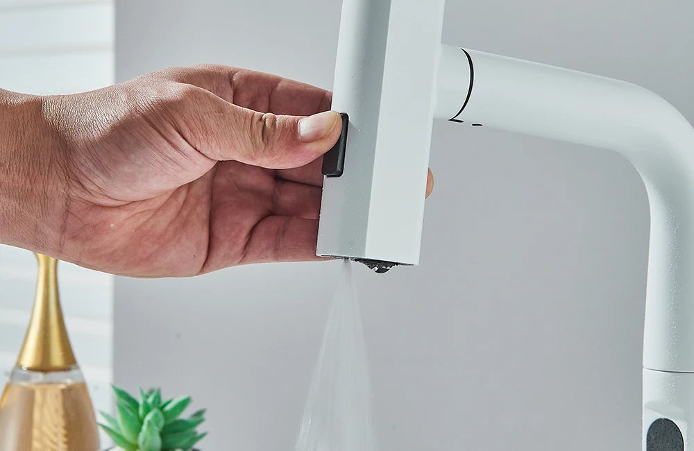 Waterfall Temperature Digital Display Basin Faucet Lift Up Down Stream Sprayer Hot Cold Water Sink Mixer Wash Tap For Bathroom