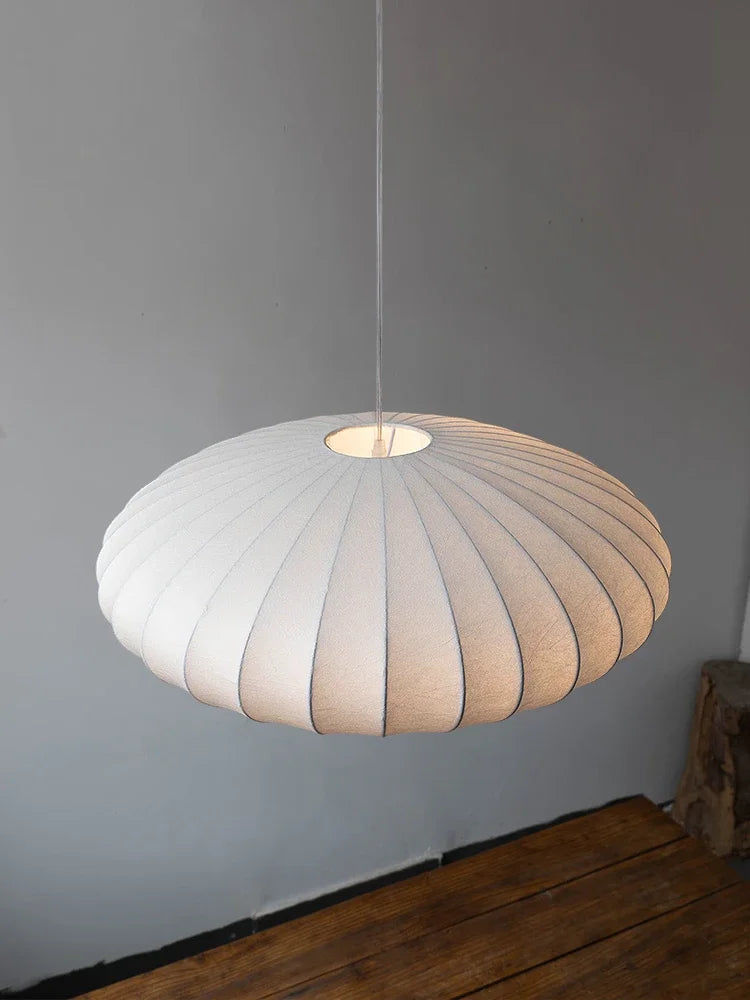 Handmade Japanese Apartment Silk Pendant Chandelier