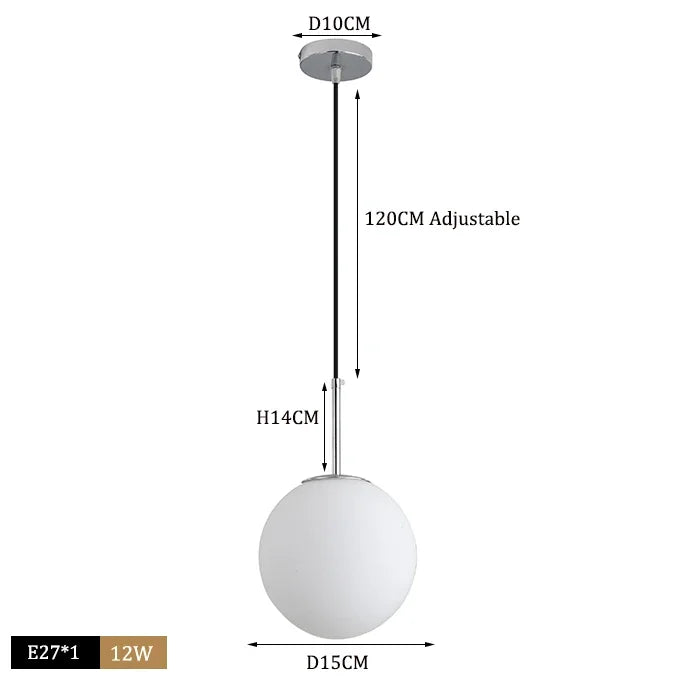Modern Glass Ball Pendant Lights