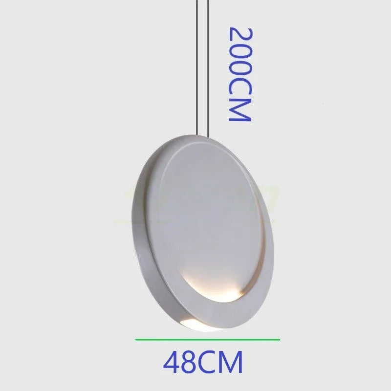 Scandinavian chandelier Dining room Coffee Shop Bar Kitchen Island Chandelier minimalist Moon lamp Crescent pendant lamp