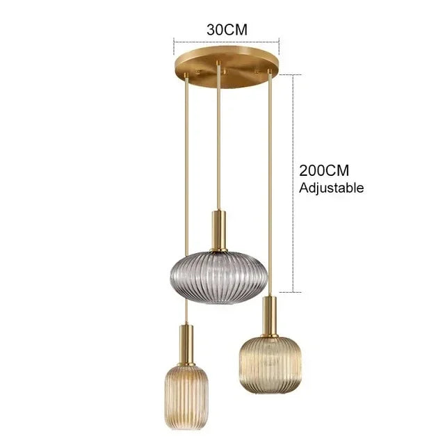 Nordic Restaurant Pendant Lights Glass Pendant Light For Living Dinning Room Lamp Simple Bedside Lustre LED E27 pendant Lighting
