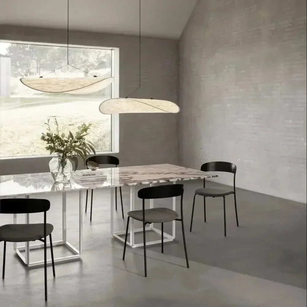 Modern LED Silk Pendant Lamp Nordic Creative Ceiling Pendant Restaurant Living Room Lighting Home Decoration Fabric Pendant Lamp